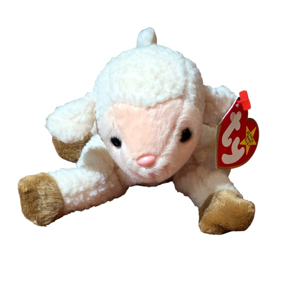 Ty Beanie Ewey the Lamb Plush 1998 Vintage❗️Rare errors on the label year birth